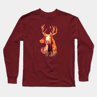 Evening Solace Deer Long Sleeve T-Shirt